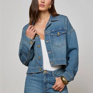 L'AGENCE Vianney Denim Jacket in Fargo